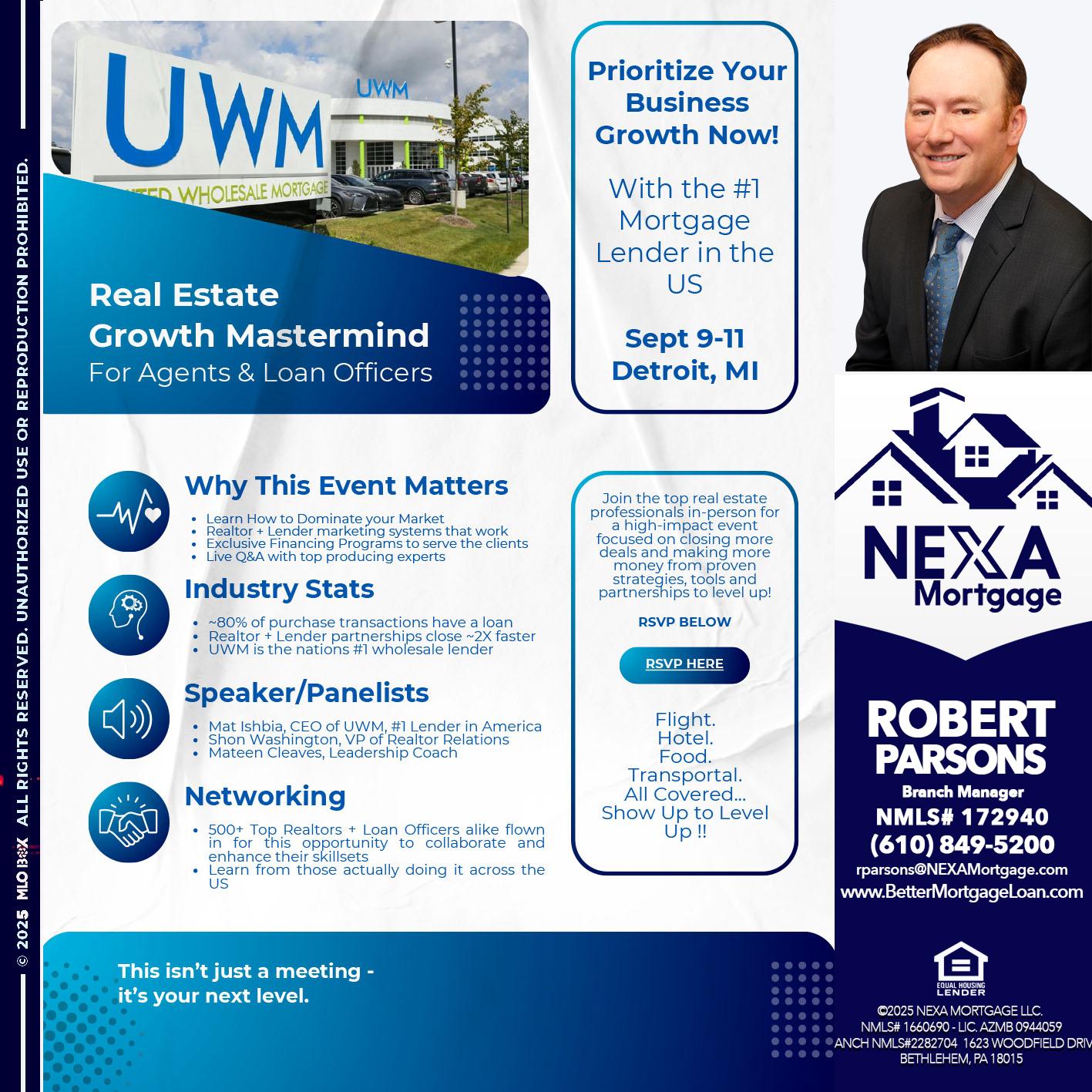DETROIT TRIP - Robert Parsons -Mortgage Loan Originator