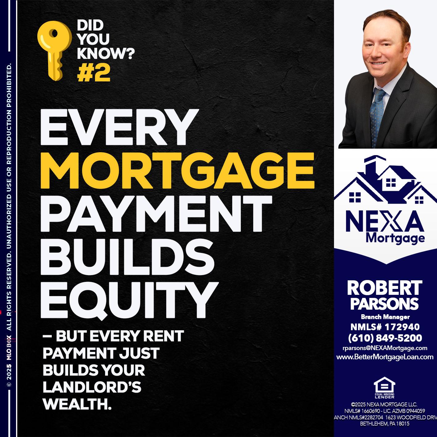 DID YOU KNOW? - Robert Parsons -Mortgage Loan Originator