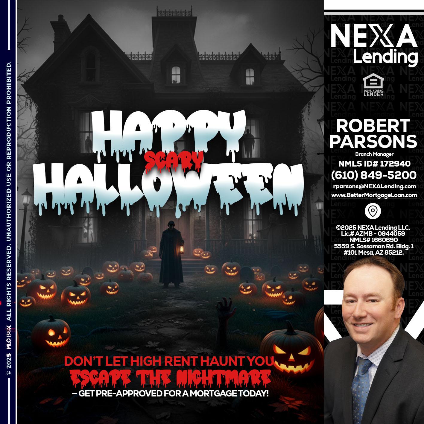 HAPPY HALLOWEEN - Robert Parsons -Mortgage Loan Originator