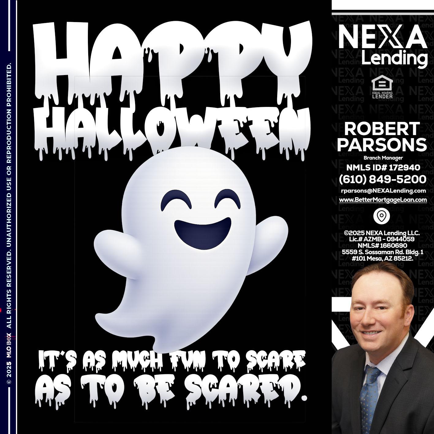 HAPPY HALLOWEEN - Robert Parsons -Mortgage Loan Originator