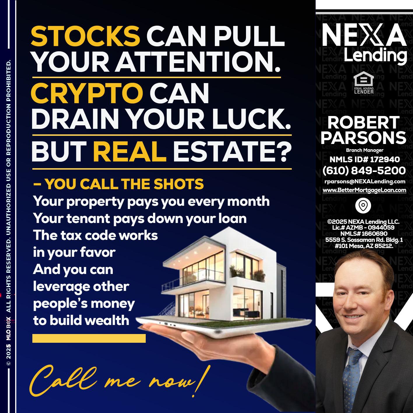 STOCK YOUR - Robert Parsons -Mortgage Loan Originator