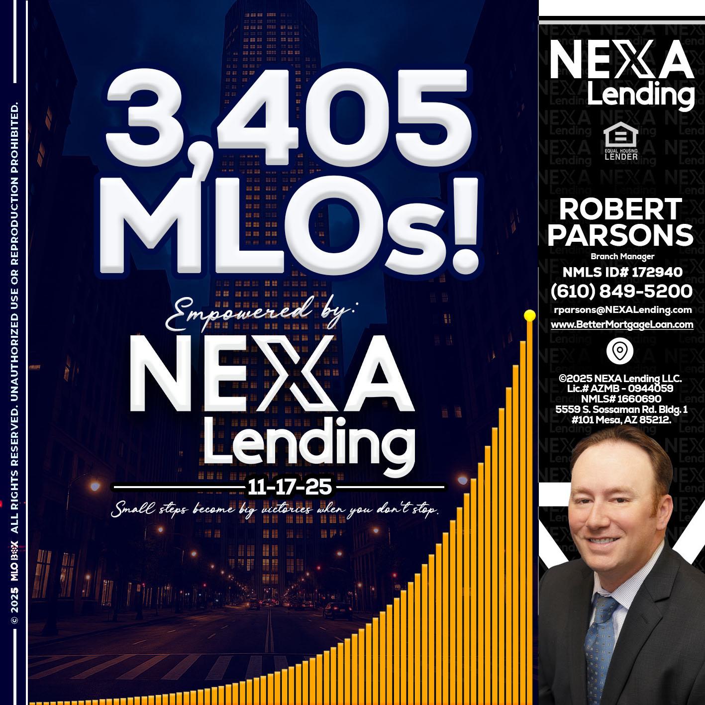 3405 MLOs - Robert Parsons -Mortgage Loan Originator