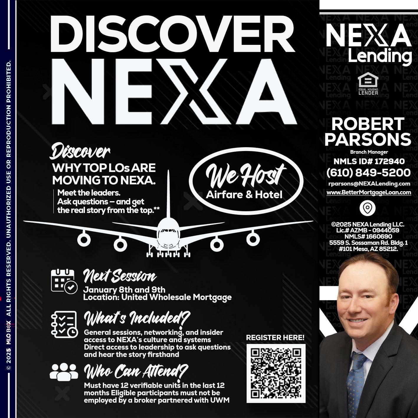 DISCOVER NEXA - Robert Parsons -Mortgage Loan Originator