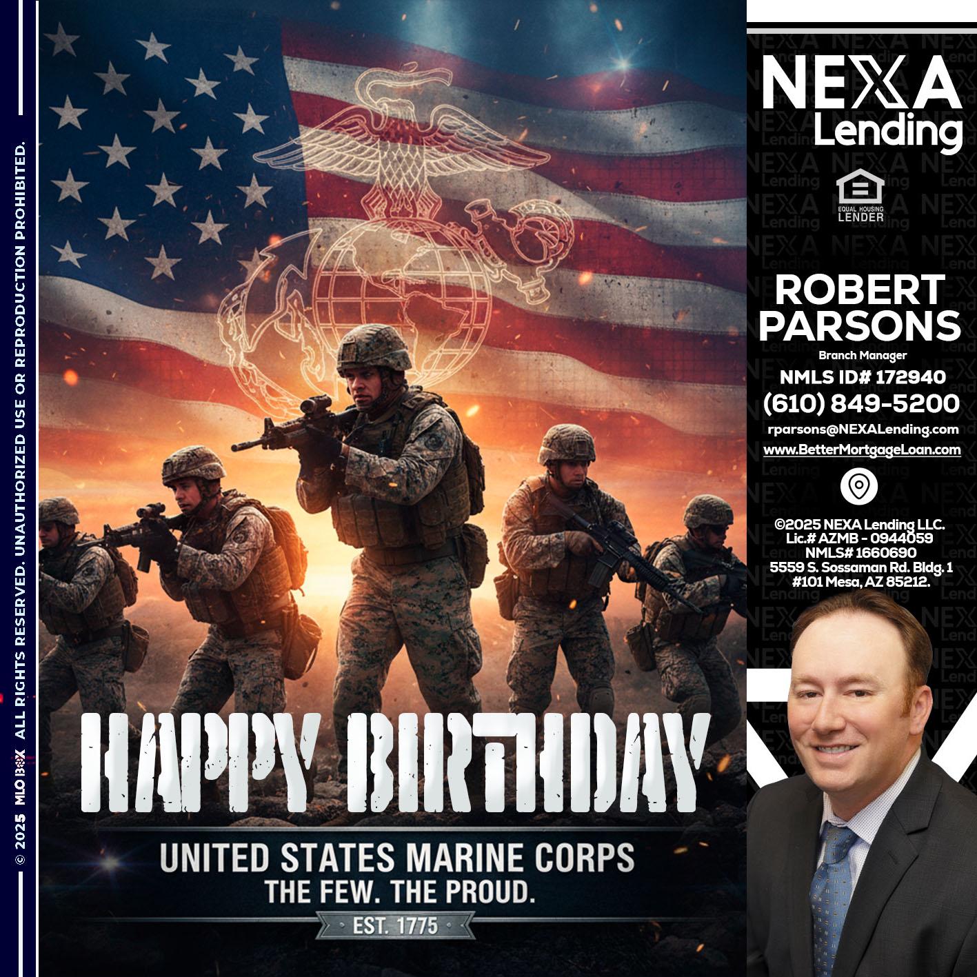 happy birthday - Robert Parsons -Mortgage Loan Originator