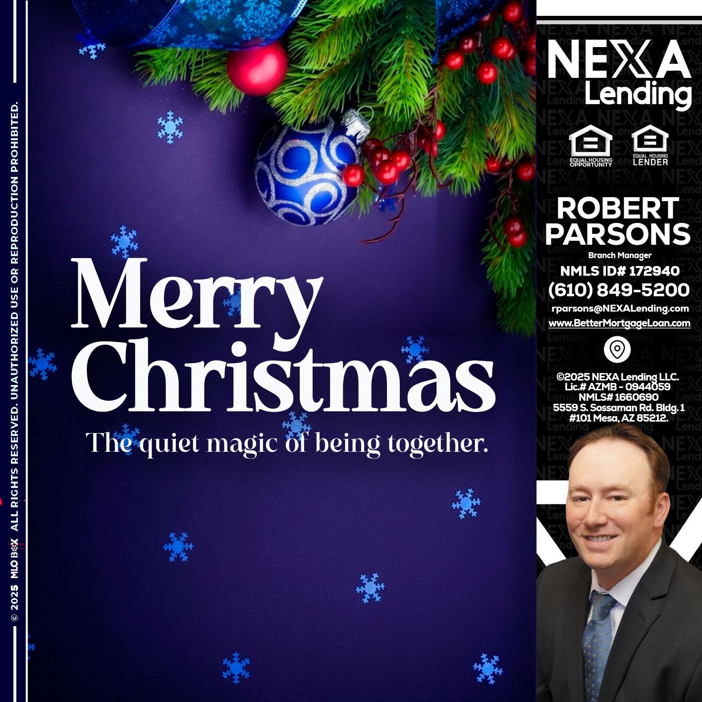 merry christmas - Robert Parsons -Mortgage Loan Originator