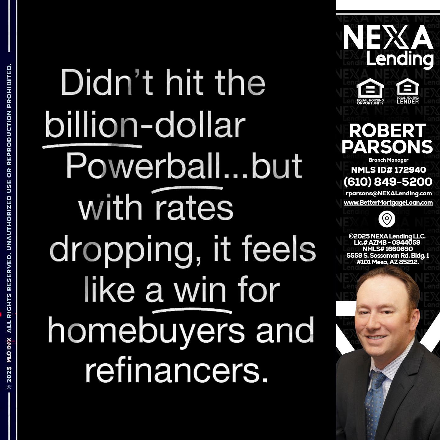DIDNT HIT - Robert Parsons -Mortgage Loan Originator