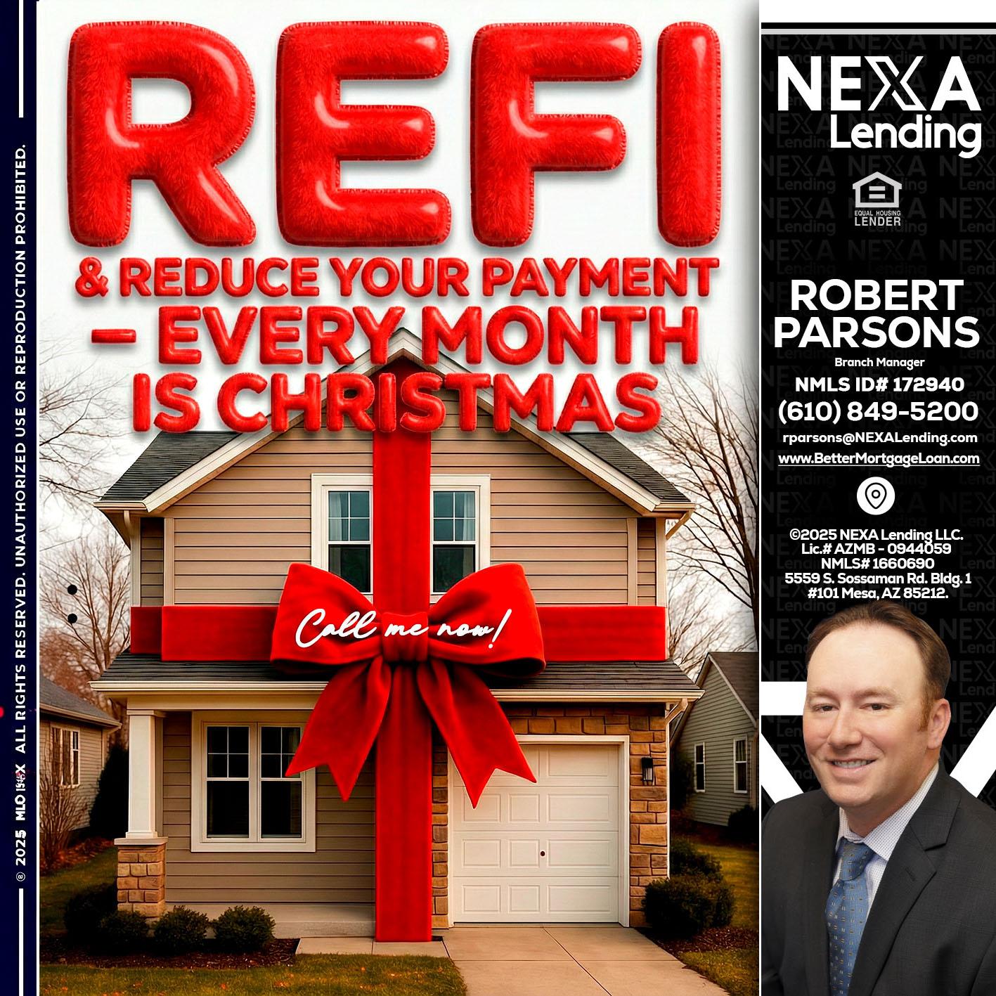 REFI - Robert Parsons -Mortgage Loan Originator