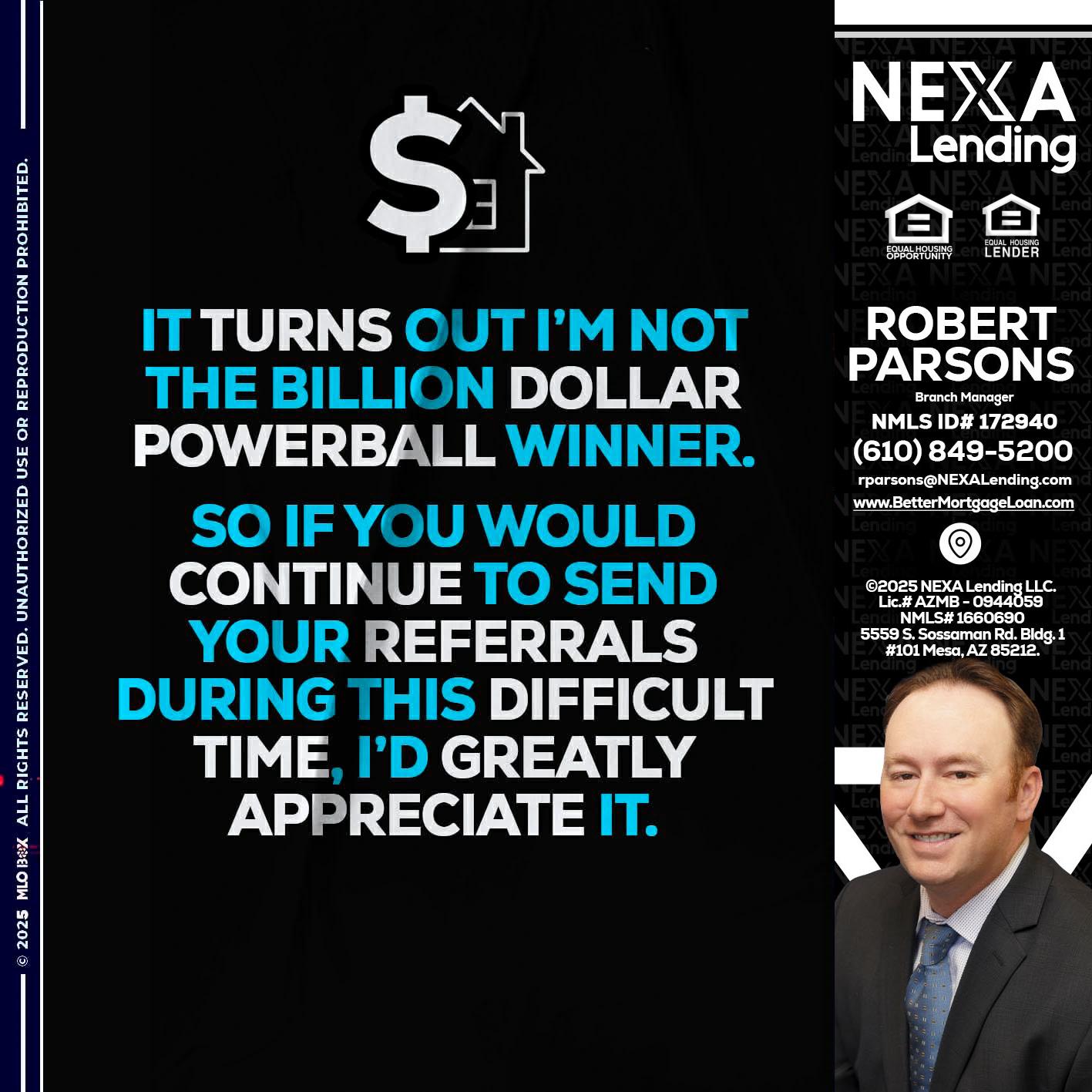 IT TURNS - Robert Parsons -Mortgage Loan Originator