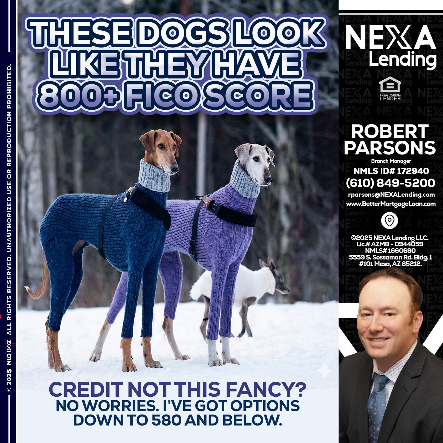 THESE DOGS LOOK - Robert Parsons -Mortgage Loan Originator