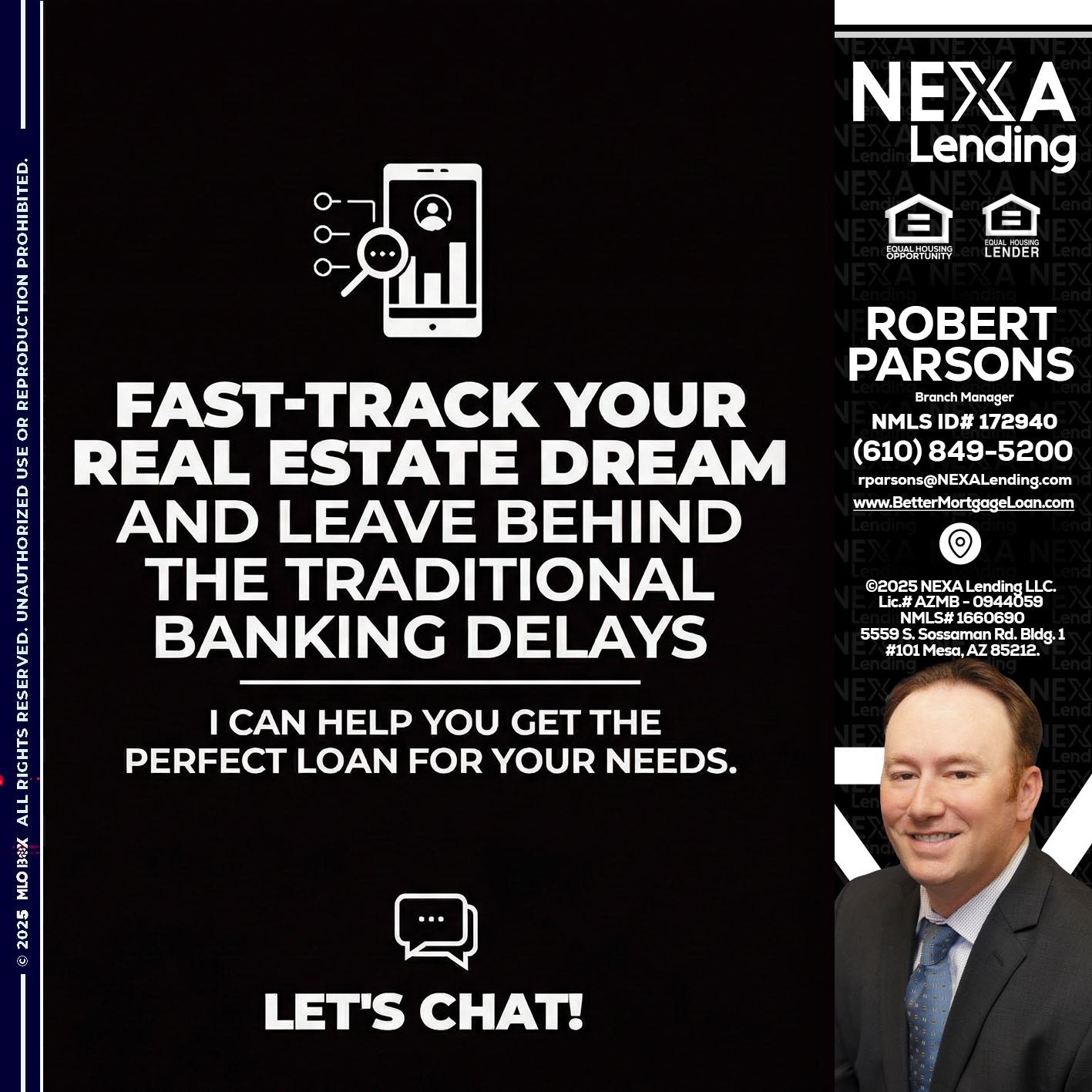 FAST TRACK - Robert Parsons -Mortgage Loan Originator