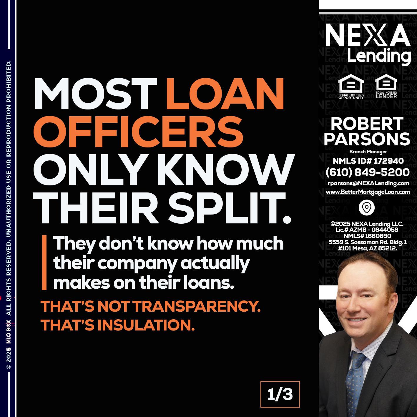 1 OF 3 - Robert Parsons -Mortgage Loan Originator