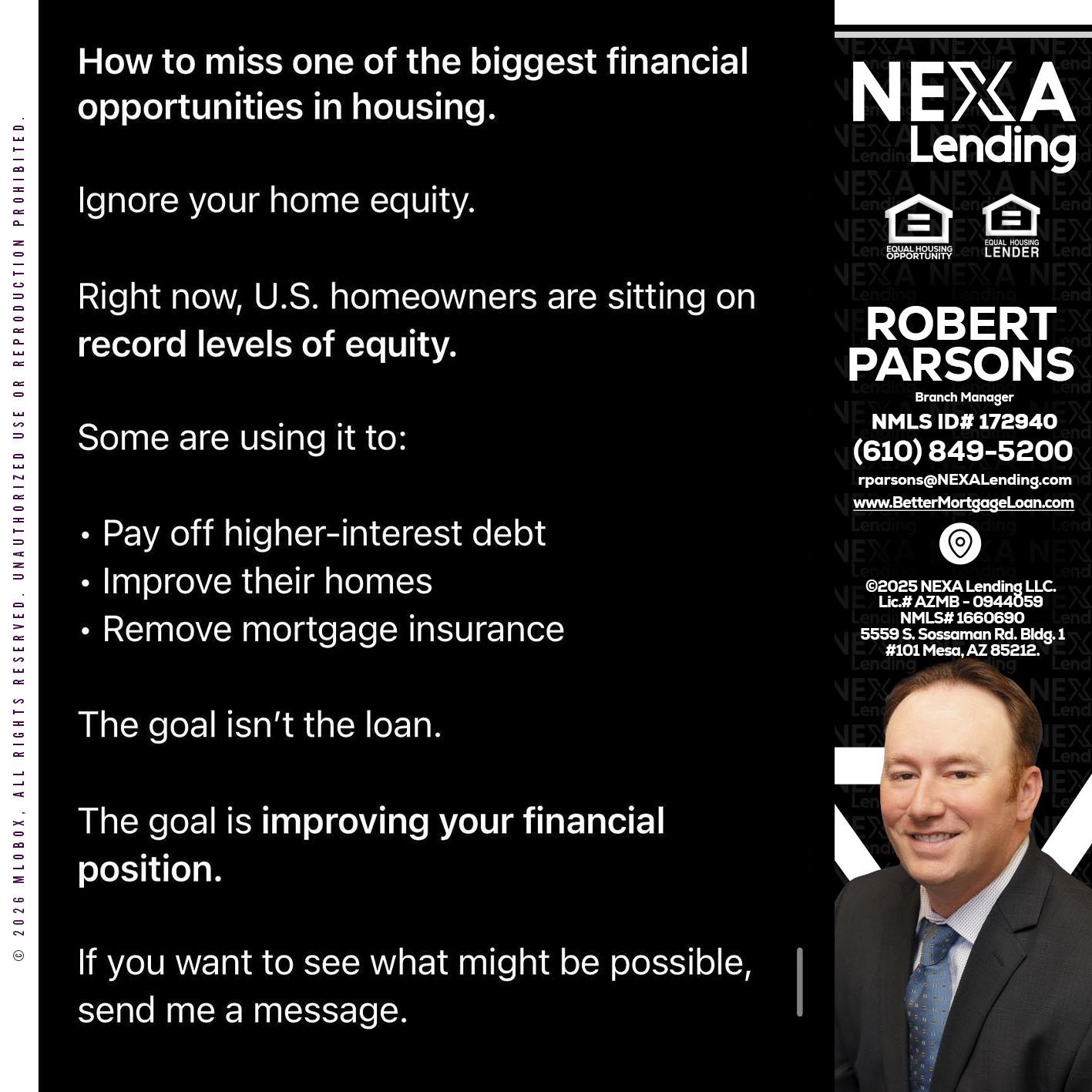 how to miss - Robert Parsons -Mortgage Loan Originator