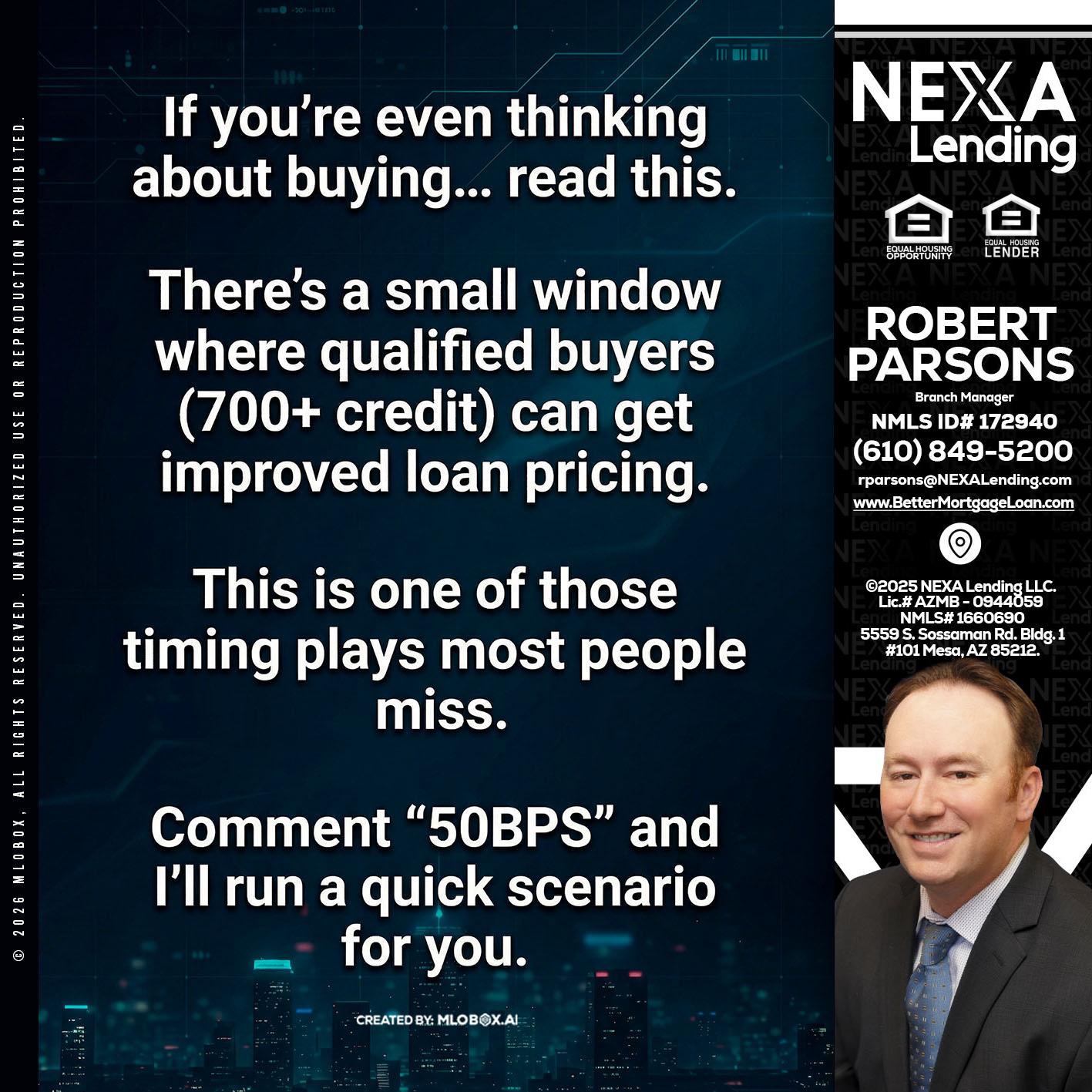 IF YOU EVER - Robert Parsons -Mortgage Loan Originator