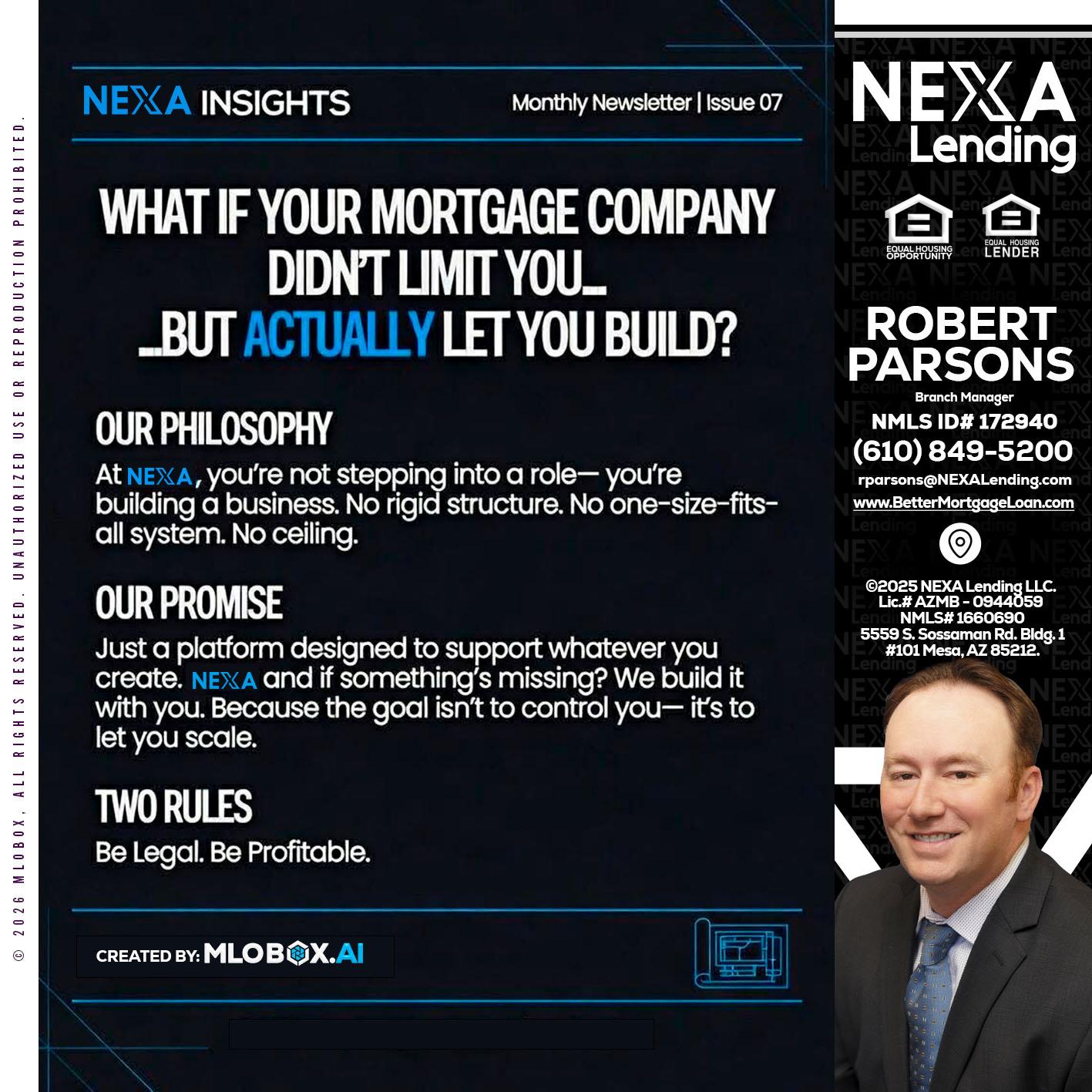 NEXA INSIGHTS - Robert Parsons -Mortgage Loan Originator