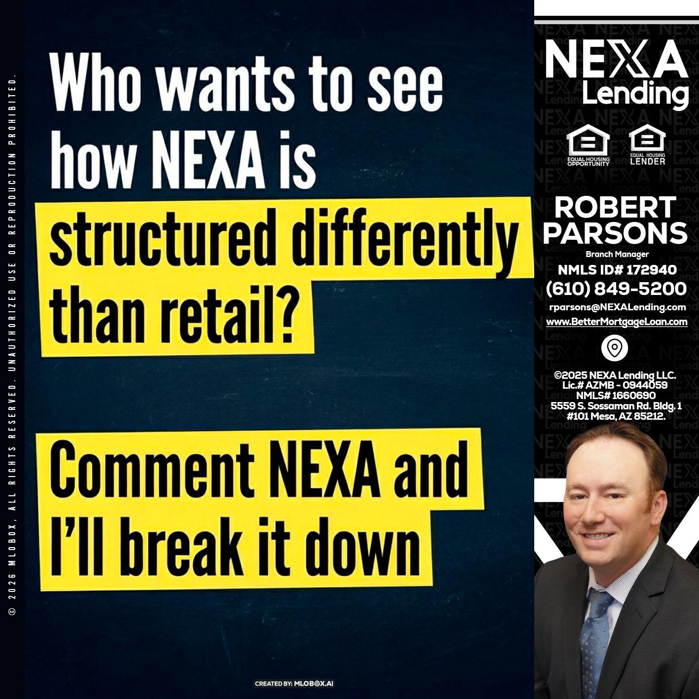 who want to see - Robert Parsons -Mortgage Loan Originator