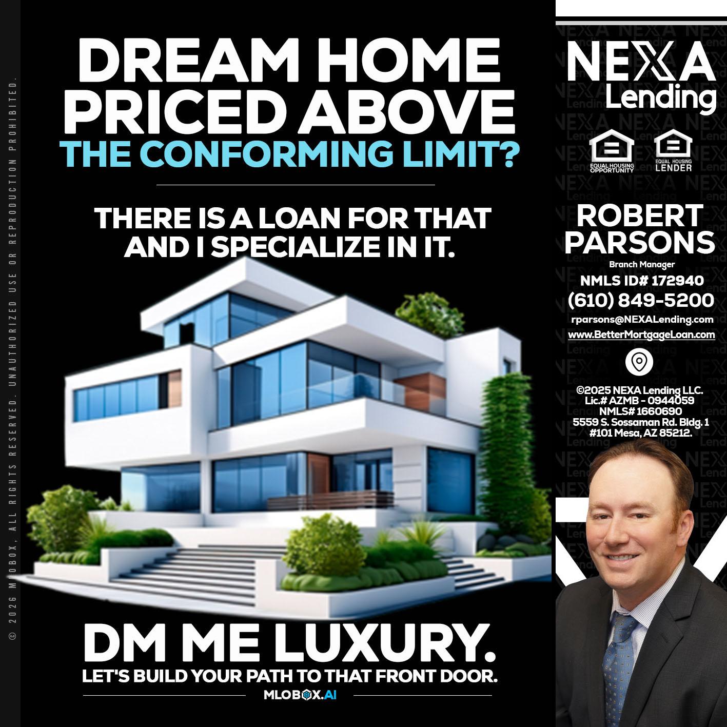 DREAM HOME - Robert Parsons -Mortgage Loan Originator