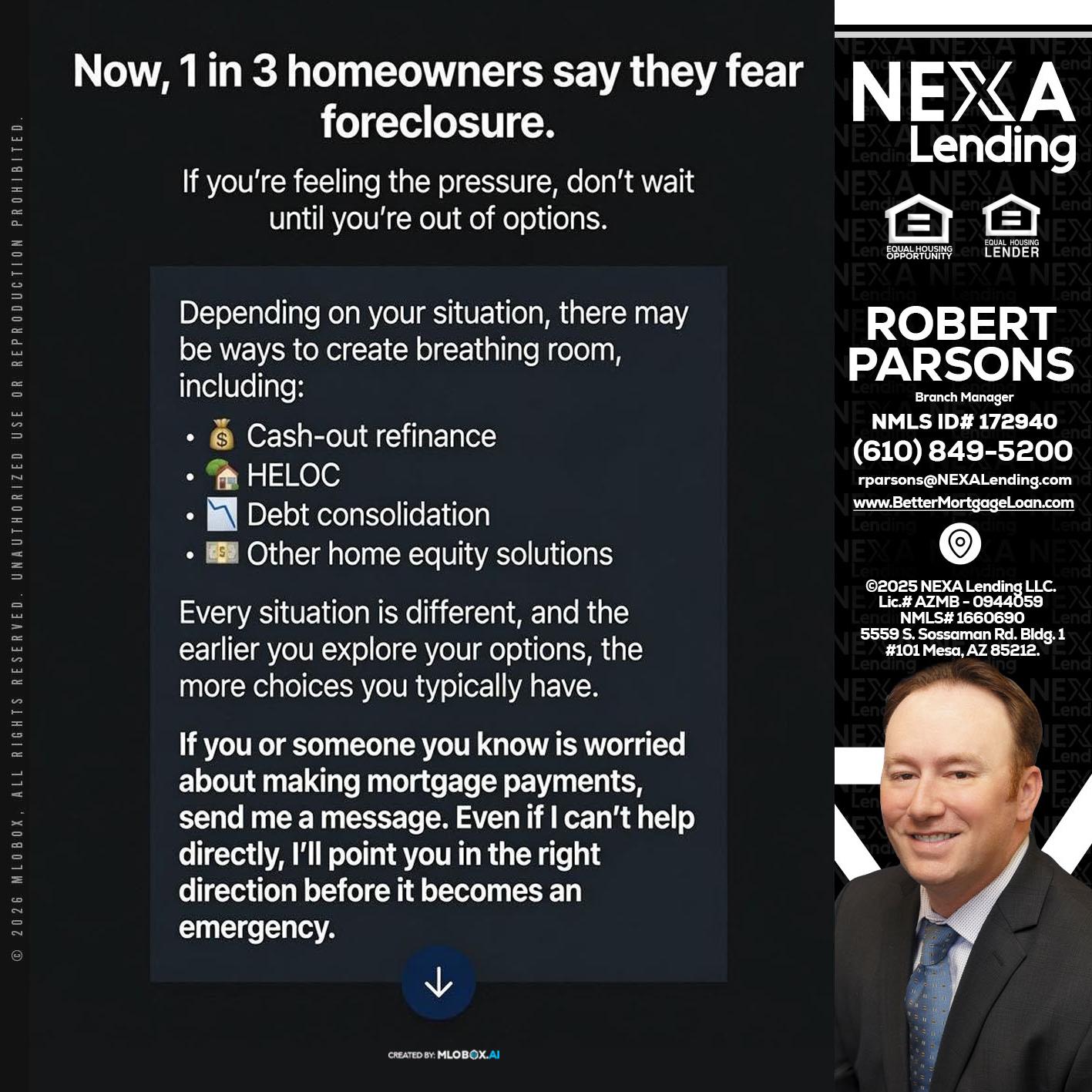 NOW - Robert Parsons -Mortgage Loan Originator