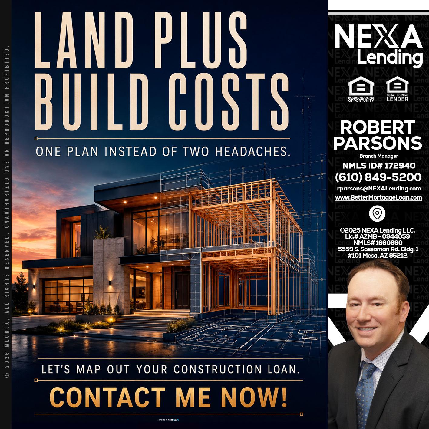 LAND PLUS - Robert Parsons -Mortgage Loan Originator