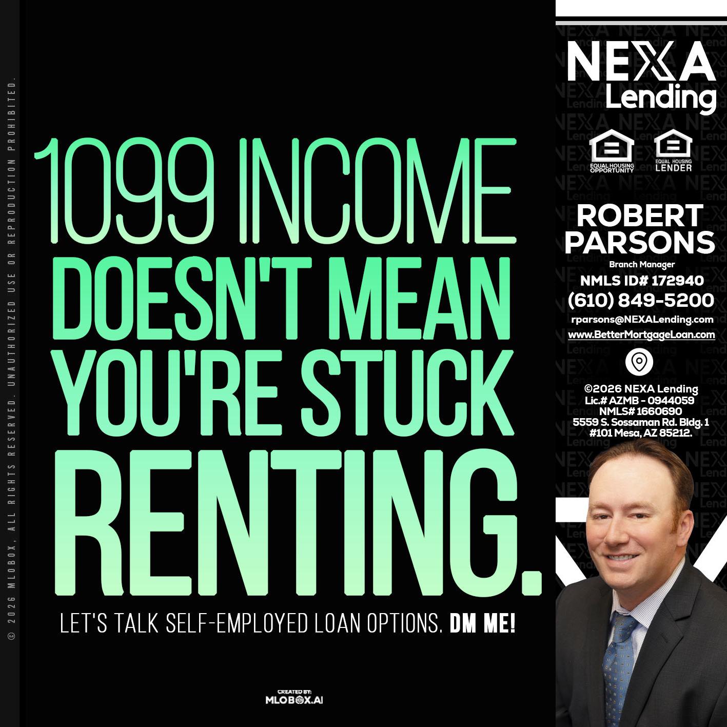 1099 income - Robert Parsons -Mortgage Loan Originator