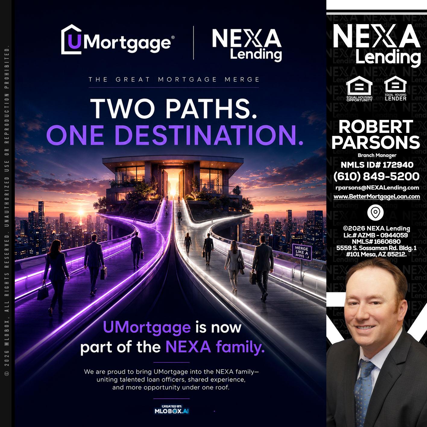 two path - Robert Parsons -Mortgage Loan Originator