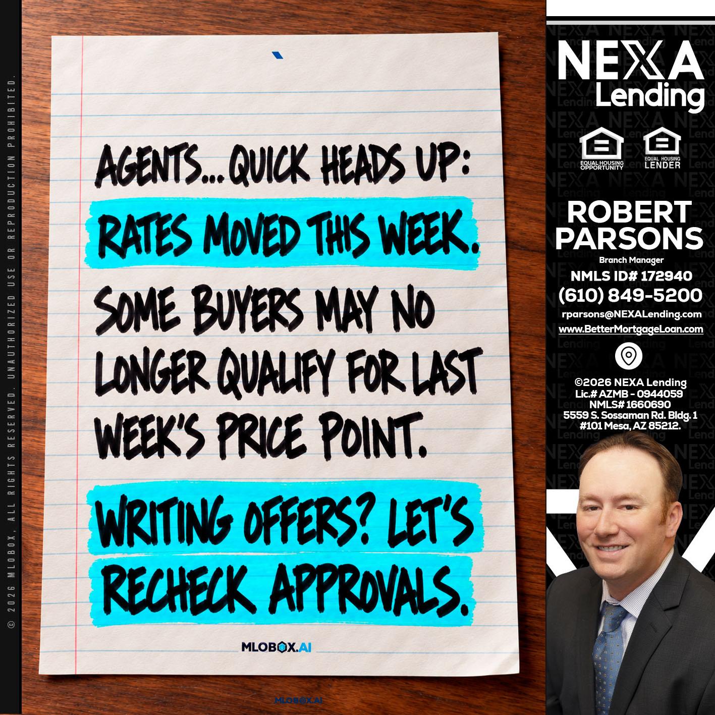 AGENTS - Robert Parsons -Mortgage Loan Originator
